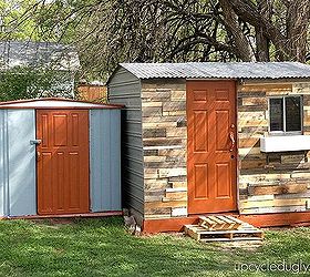 ugly shed redo with mostly reclaimed materials, curb appeal, diy, outdoor living, repurposing upcycling, After