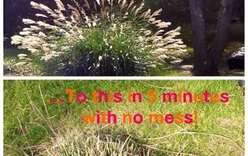 Great Tip to Chop Those Grasses With No Mess and in 5 Min Flat!