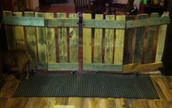 Up Cycled Pallet Doggie Gate