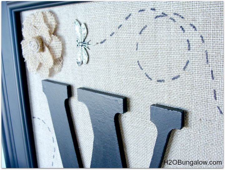 diy burlap flower monogram, crafts, Learn how to make the flight pattern of the dragonfly