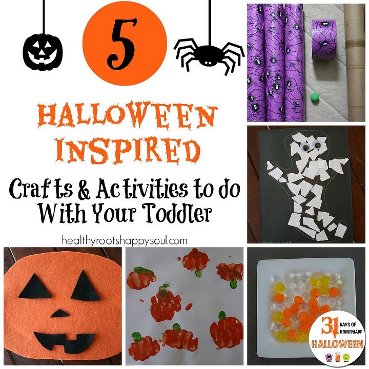 5 halloween inspired diy crafts activities to do with your toddler, crafts, halloween decorations, seasonal holiday decor