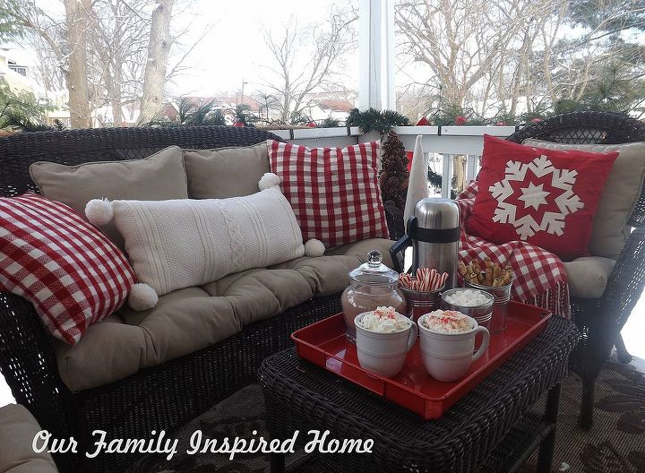 our christmas side porch 2013, christmas decorations, outdoor living, porches, seasonal holiday decor
