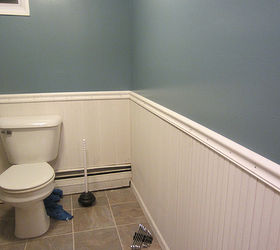 wainscoting a bathroom, bathroom ideas, home decor, wall decor