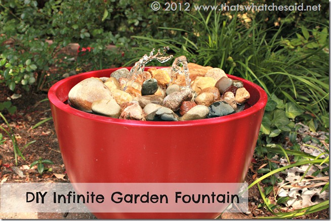 create an infinite garden fountain for your backyard or deck, flowers, gardening, outdoor living, ponds water features, Make an infinite garden fountain with a flower pot and small pump