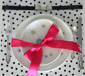 diy polka dot placemats in 15 minutes, crafts, home decor