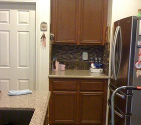 kitchen cabinet redo, kitchen cabinets, kitchen design, painting, Side cupboard after