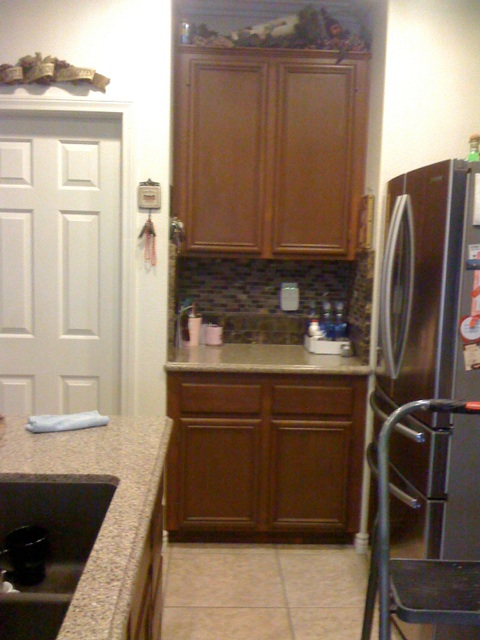 kitchen cabinet redo, kitchen cabinets, kitchen design, painting, Side cupboard after