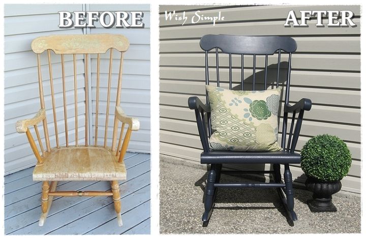 i exterior painted a 15 rocking chair from goodwill now i can rock and no one will, painted furniture