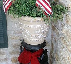 a patriotic porch, curb appeal, patriotic decor ideas, porches, seasonal holiday decor, wreaths, Add touches
