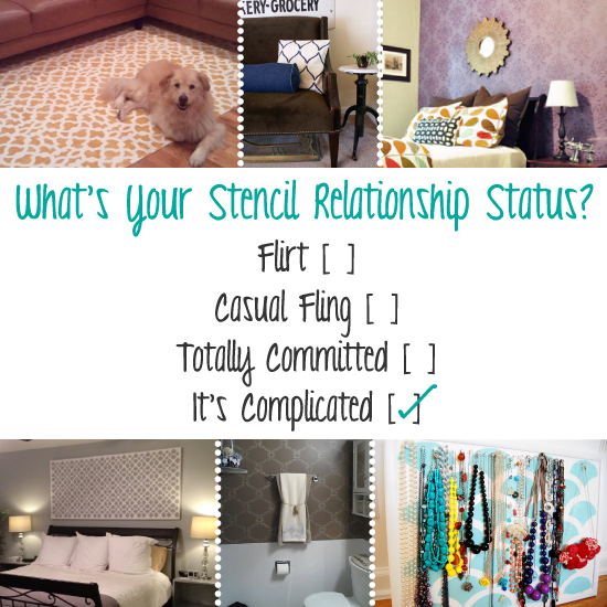 what s your stencil relationship status, diy, home decor, how to, painting