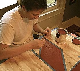 painting a barn quilt for your garden shed, crafts, painting, Get the family involved They love it
