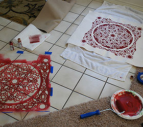 learn how to stencil a dog bed, crafts, painting