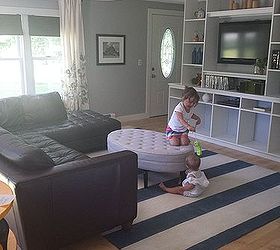 diy painted rug, flooring, home decor, living room ideas