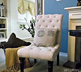 the cottage we call home a home tour, home decor, One of my favorite settings in the living room This slipper chair was a steal at Marshall s HomeGoods