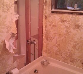 complete bath re do flipped the layout punched out a wall modern amp, bathroom, remodeling, in progress