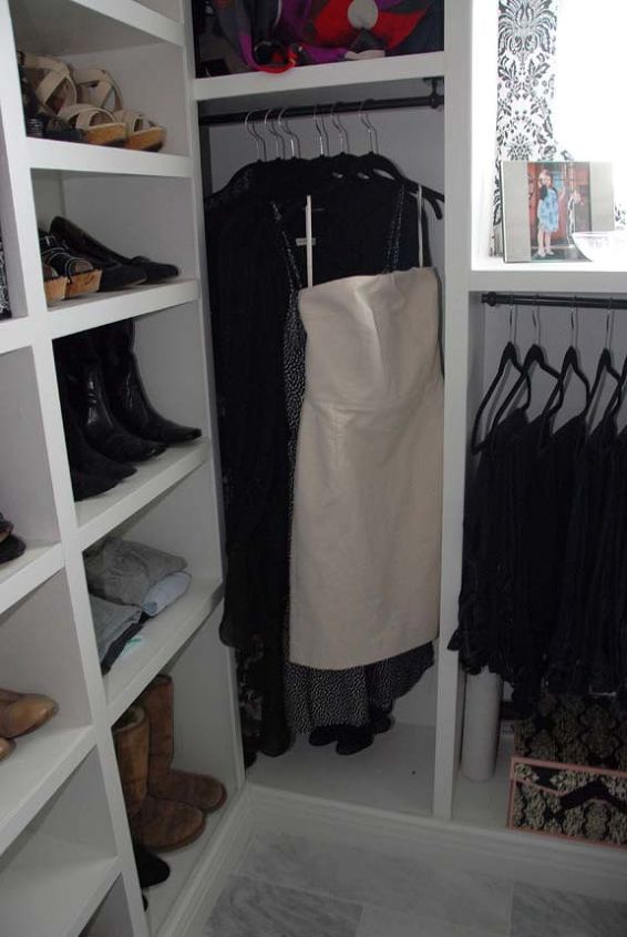diy master closet before and after, cleaning tips, closet, Right side after