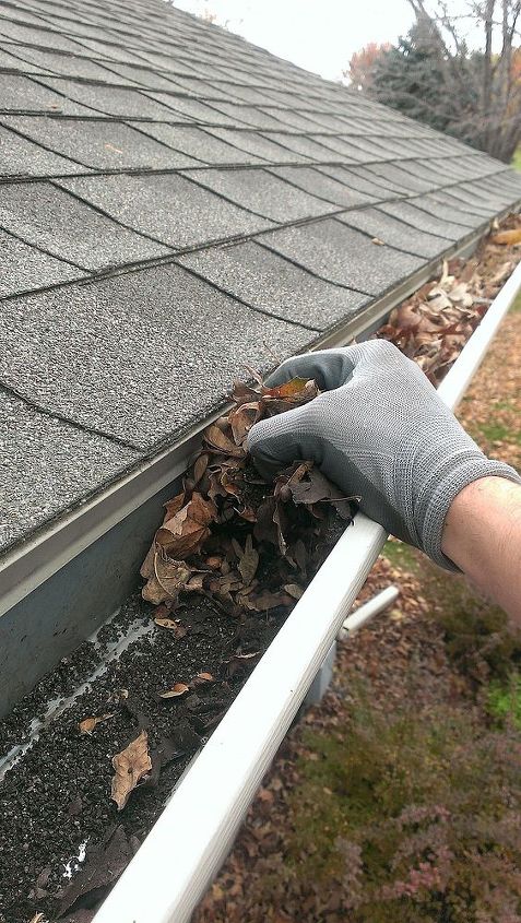 guarding against winter, home maintenance repairs, Clean the gutters to help prevent ice damming