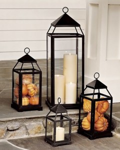 personalizing your fall home with fall d cor items, seasonal holiday d cor, Lanterns Pottery Barn