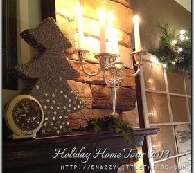 my 2013 holiday virtual open house, seasonal holiday d cor, Love rustic mixed with bling http snazzylittlethings com holiday home tour 2013