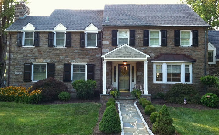 historical restoration in plymouth meeting pa, curb appeal, home improvement, After Timberlane shutters were added