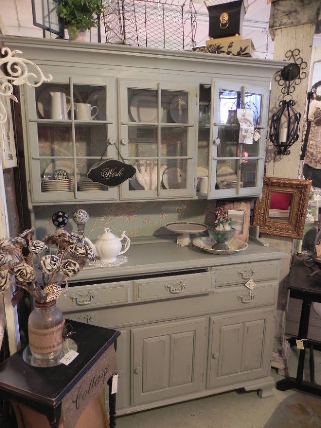 incredible china cupboard and hutch, painted furniture, A phoenix rises from the ashes
