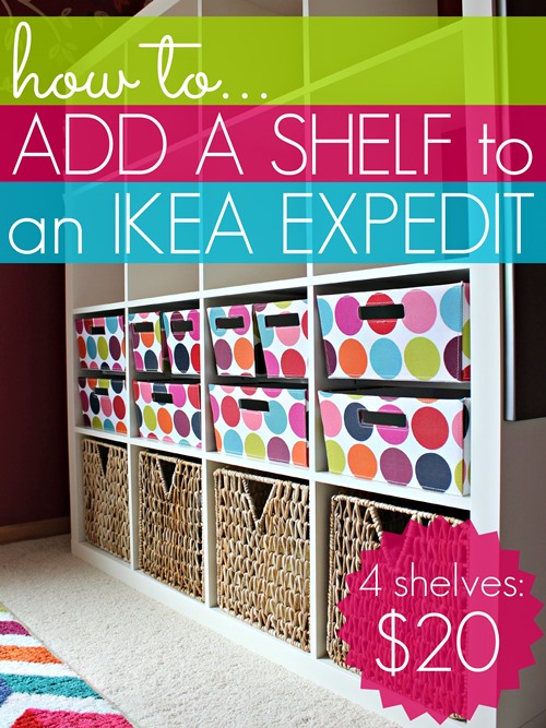 como adicionar uma prateleira a um ikea expedit 4 prateleiras por apenas us 20, Um post DIY passo a passo sobre como adicionar facilmente prateleiras extras ao seu IKEA Expedit