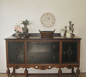 antique sideboard no 2 what s your preference, painted furniture, The After Photo