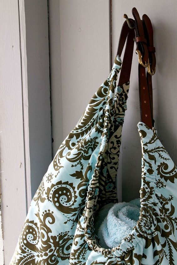 boho gypsy sling tote, crafts, repurposing upcycling