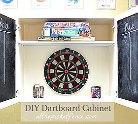 Diy Dartboard Cabinet From A Kitchen Cupboard Hometalk