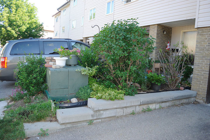 need help to fix my front garden it s a mess do i have too many bushes, flowers, gardening, view from side sigh