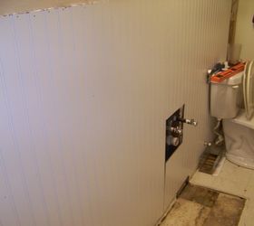 bathroom makeover turned into major bathroom remodel, bathroom ideas, diy, home decor, This is when I deciced to remove the old flooring See what happens when you don t have a plan