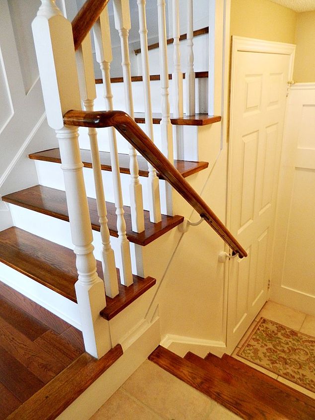 refinishing your stairs diy, diy, how to, painting, stairs, Finished to match larger staircase