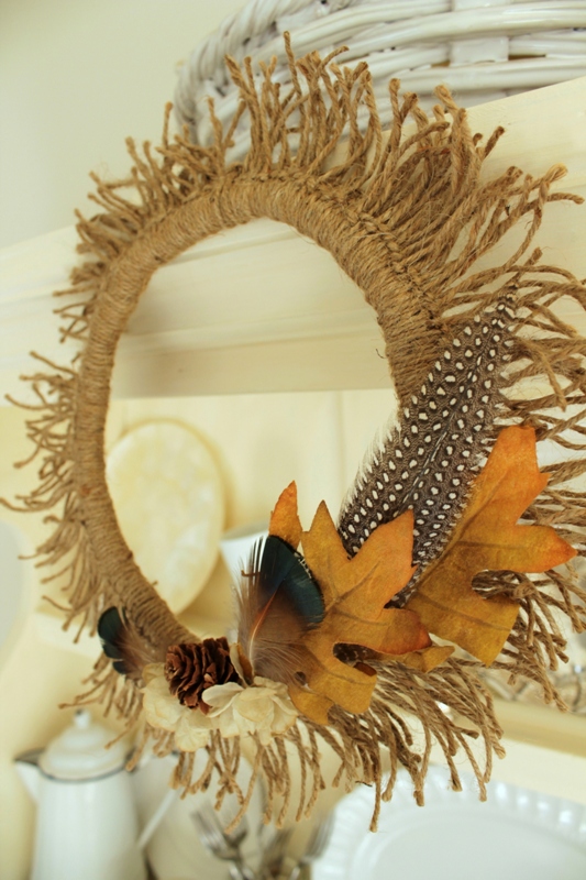 twine sunburst wreath, crafts, seasonal holiday decor, wreaths, Use an embroidery hoop or cardboard cut into a circle as a wreath form