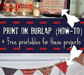 burlap 4th of july decorations, crafts, patriotic decor ideas, seasonal holiday decor
