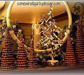 oh how i love these christmas trees i ve made over the years with pine cones, christmas decorations, crafts, repurposing upcycling, seasonal holiday decor