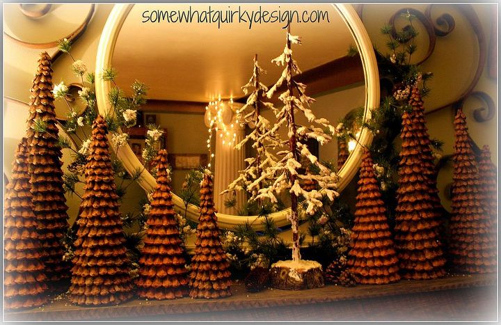 rboles de navidad de conos de pino por somewhat quirky design