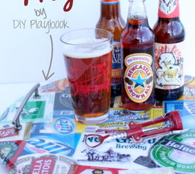 diy beer tray, crafts