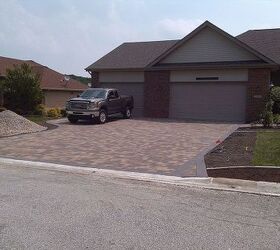 crown point driveway project, concrete masonry, curb appeal, outdoor living