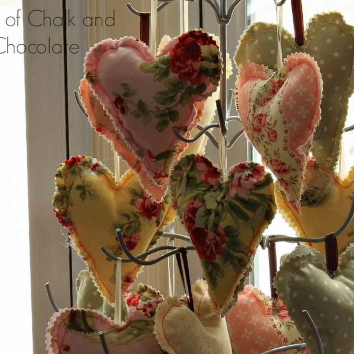 scrap fabric valentine s day puffy hearts, crafts, repurposing upcycling, seasonal holiday decor, valentines day ideas