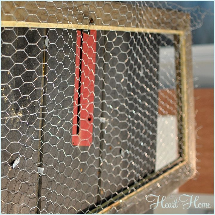 pallet wood chicken wire screen, diy, how to, pallet, repurposing upcycling, windows, woodworking projects, Staple on some chicken wire