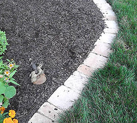 build a weed wackless flower bed border, flowers, gardening, outdoor living