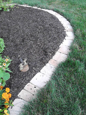 build a weed wackless flower bed border, flowers, gardening, outdoor living
