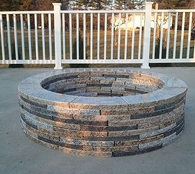 granite fire pit, outdoor living