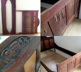 diy give a vintage bed a second chance, chalk paint, painted furniture, DIY The original old bed