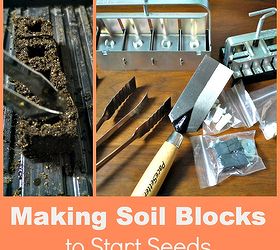 making soil blocks to start seed, gardening
