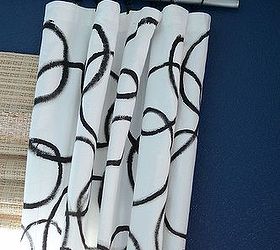 diy painted curtains, crafts, home decor, painting