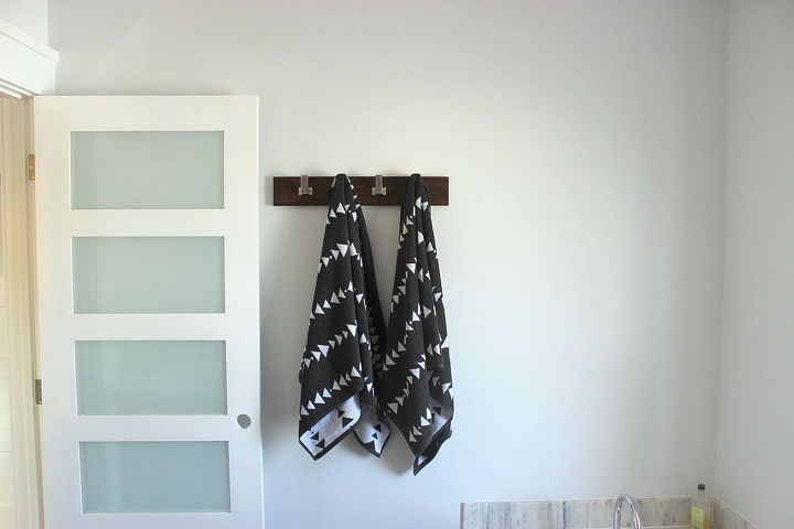 diy towel rail, bathroom ideas, diy, how to, painting, woodworking projects