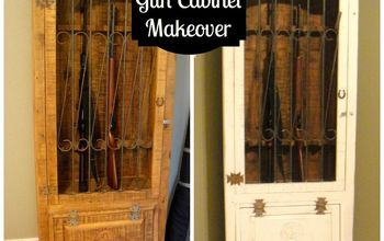 Antique Gun Cabinet Makeover