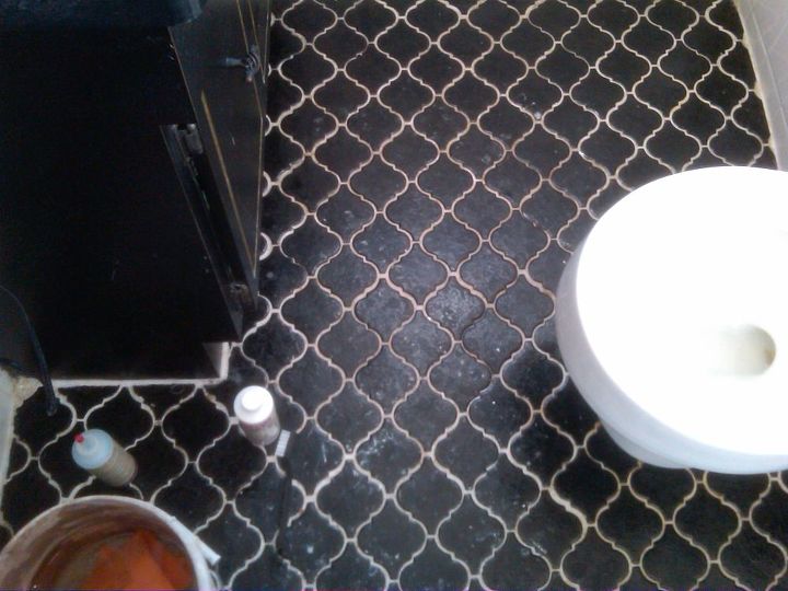 there s nothing better then making your old tile grout look new again, bathroom ideas, cleaning tips, tiling, before
