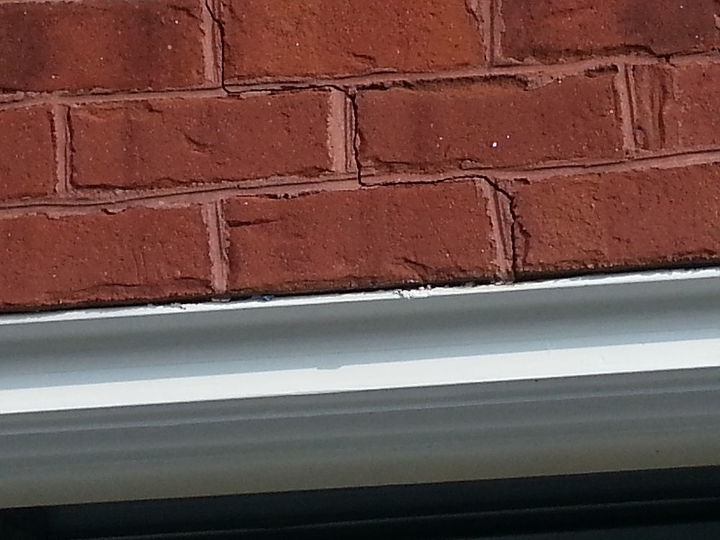 cracks in brick 18 long lintel